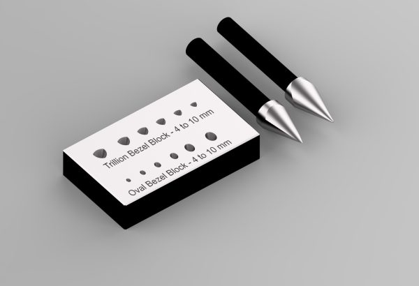 Combination Bezel Block Small – Trillion & Oval