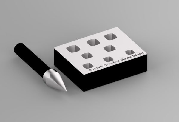 Square Swelling Bezel Block
