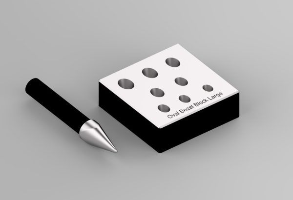 Oval Bezel Block Large
