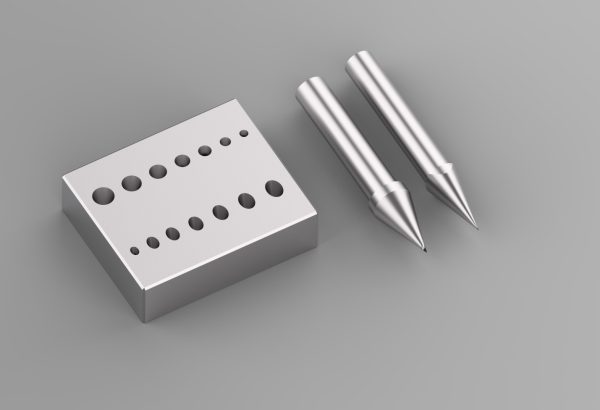 Round & Oval Combo Bezel Forming Block, 7 Round & 7 Oval Shapes