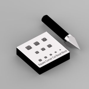 Square Bezel Block-Cut Corners