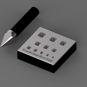 Emerald Bezel Block-Small Almost Squar