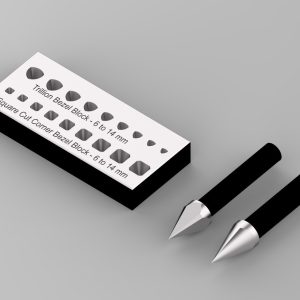 Combination Bezel Block – Trillion & Square cut corner
