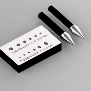 Combination Bezel Block Small – Trillion & Oval