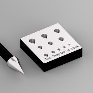 Bezel Forming Block with Punch Teardro