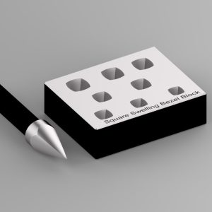 Square Swelling Bezel Block