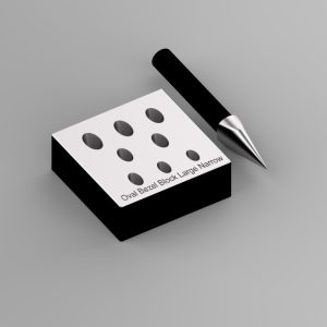 Oval Bezel Block Large Narrow